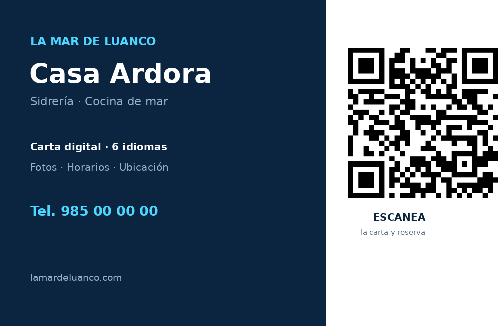 Tarjeta de visita con QR